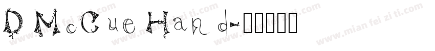 D McCue Hand字体转换